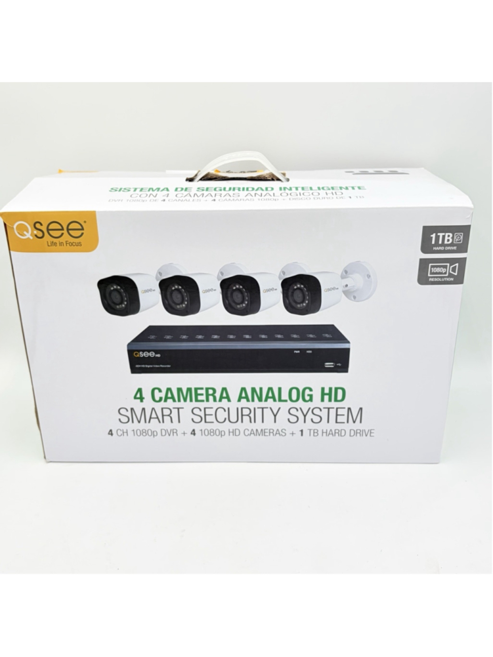 Q-See QR474-4HP-1 4CH 1080p DVR Security Camera System 1TB 4 Cameras